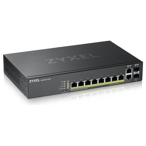 Zyxel GS2220-10HP-EU0101F Switch di Rete Gestito L2 Gigabit Ethernet 10/100/1000 Supporto Power Over Ethernet Nero