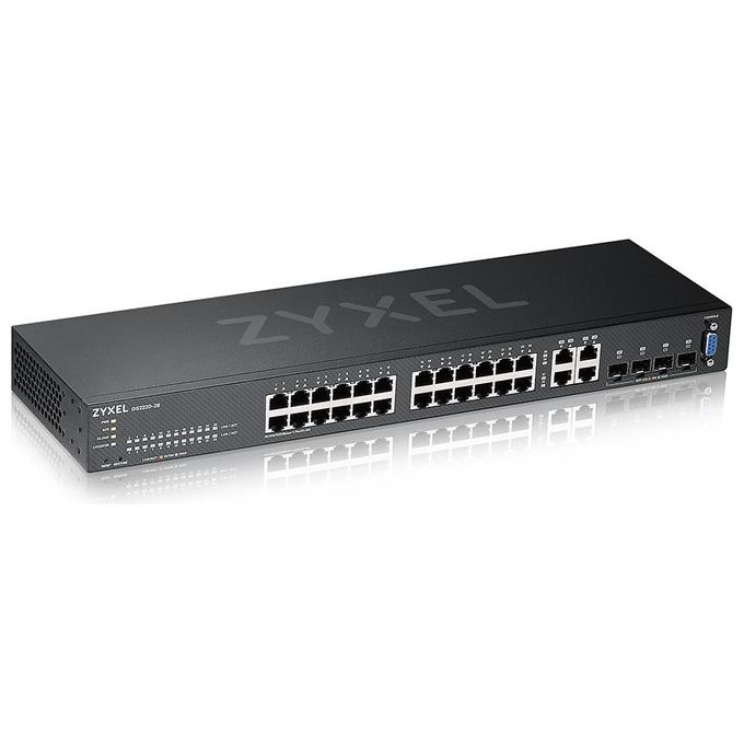 Zyxel GS2220-28-EU0101F Switch d Rete Gestito L2 Gigabit Ethernet 10/100/1000 Nero