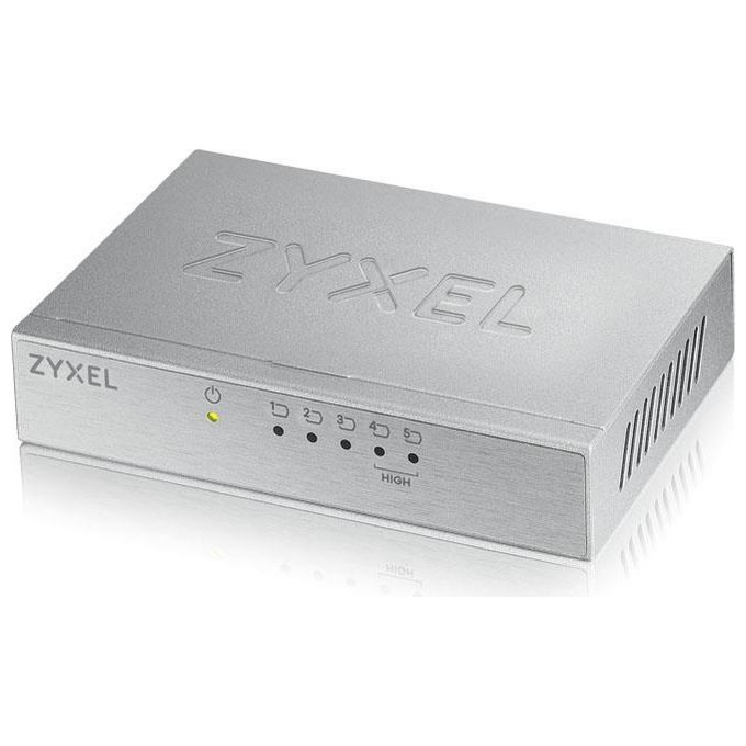 Zyxel Switch Unmanaged 5 Porte 10 100mbit Chassis Metallo Desktop