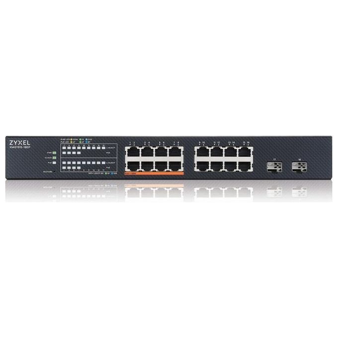 Zyxel Switch Gestito 16 Porte 2.5G, 8 PoE 180W, 2 SFP+, XMG1915-18EP